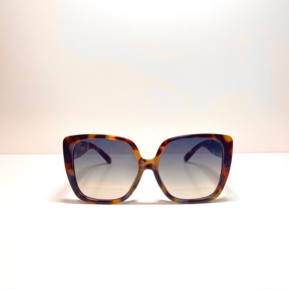 🍒3/$30 New ASOS Oversized Square Milky Tortoise Print Sunglasses - Picture 2 of 5